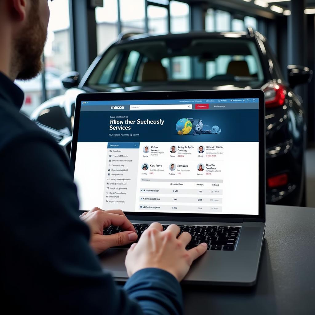 Booking a Mazda Service Online