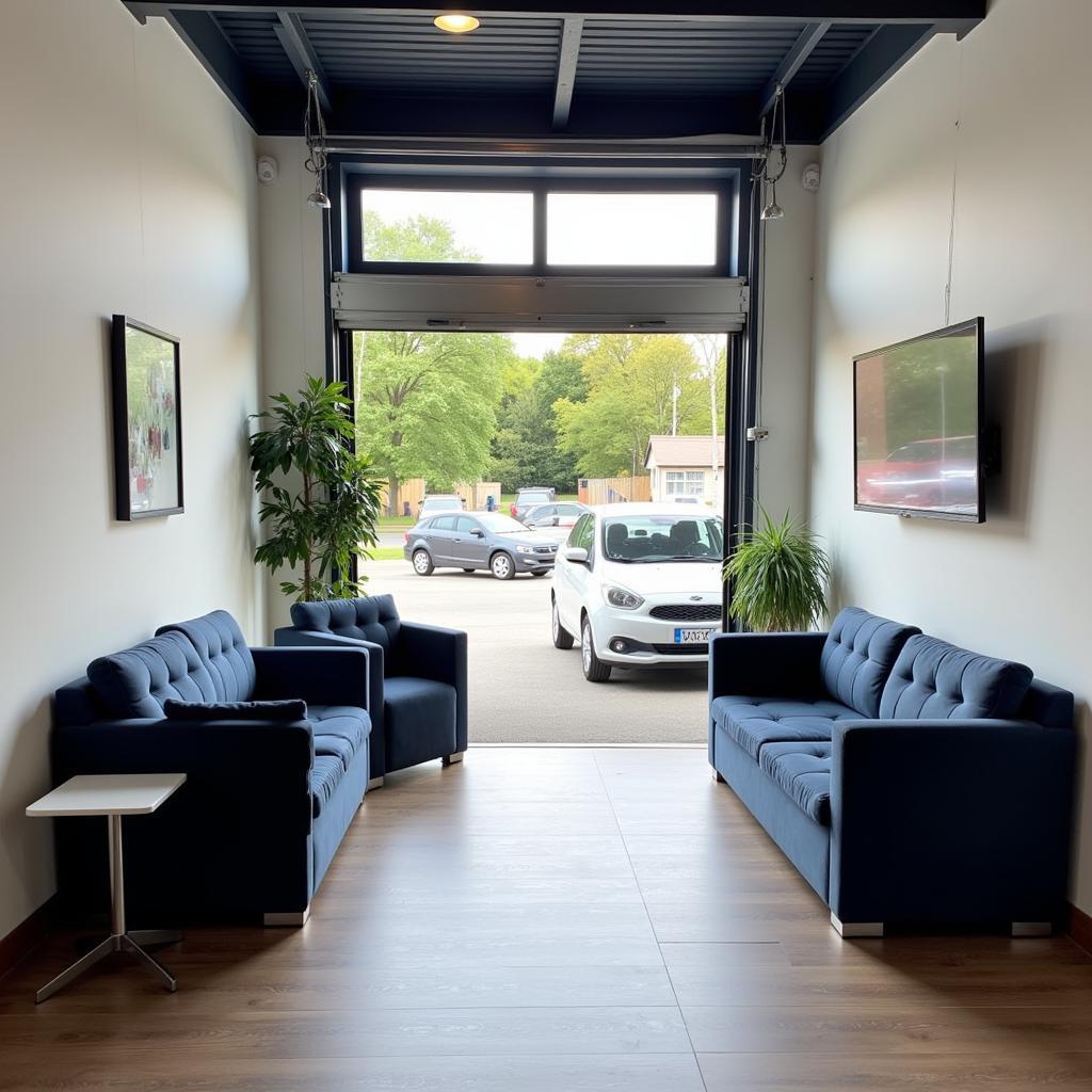 Comfortable Waiting Area at Bosch Car Service Mansfield