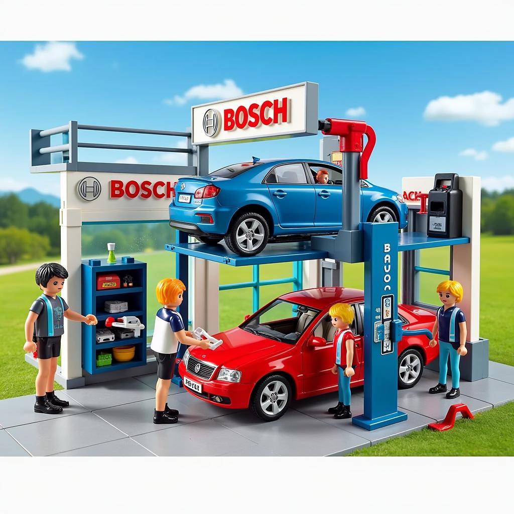 Bosch Car Service Station Toy Playset