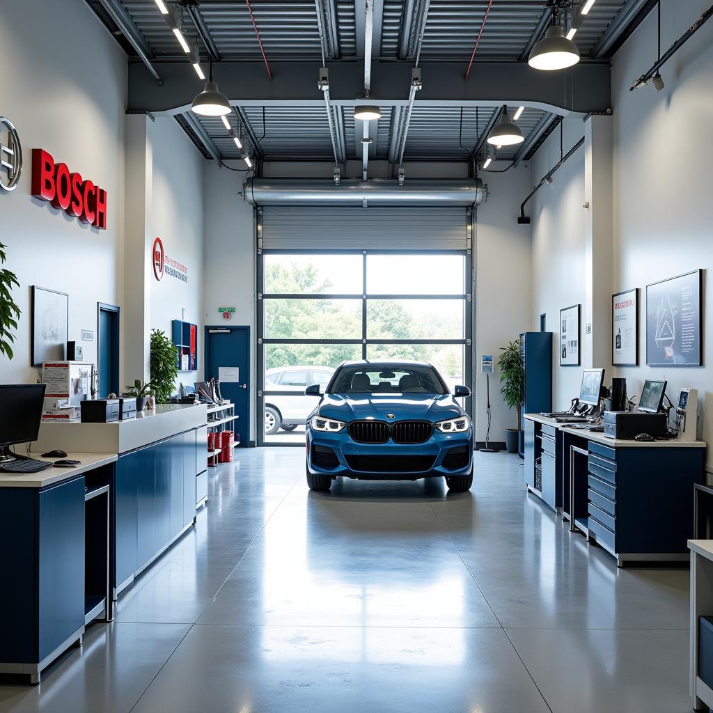 Interior of a Bosch Service Center in Pretoria West