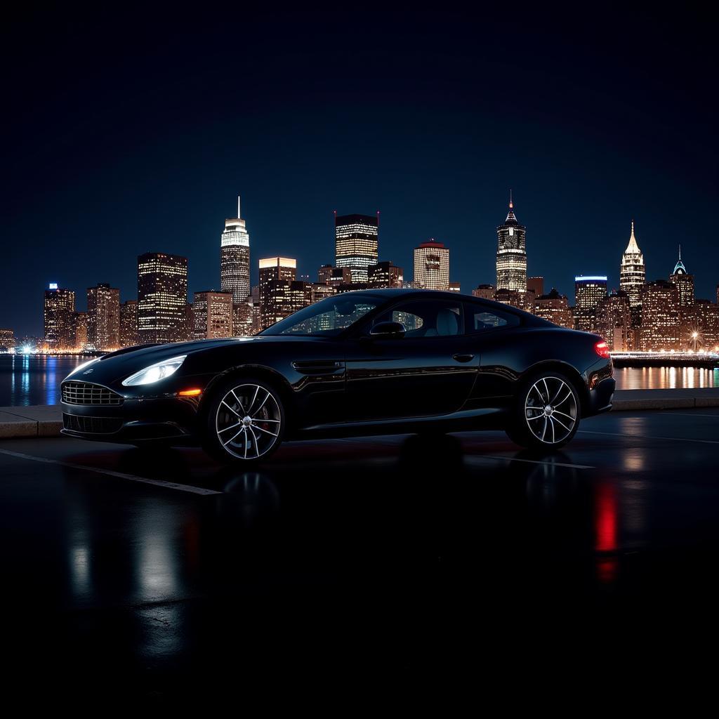 Boston Luxury Car Service at Night