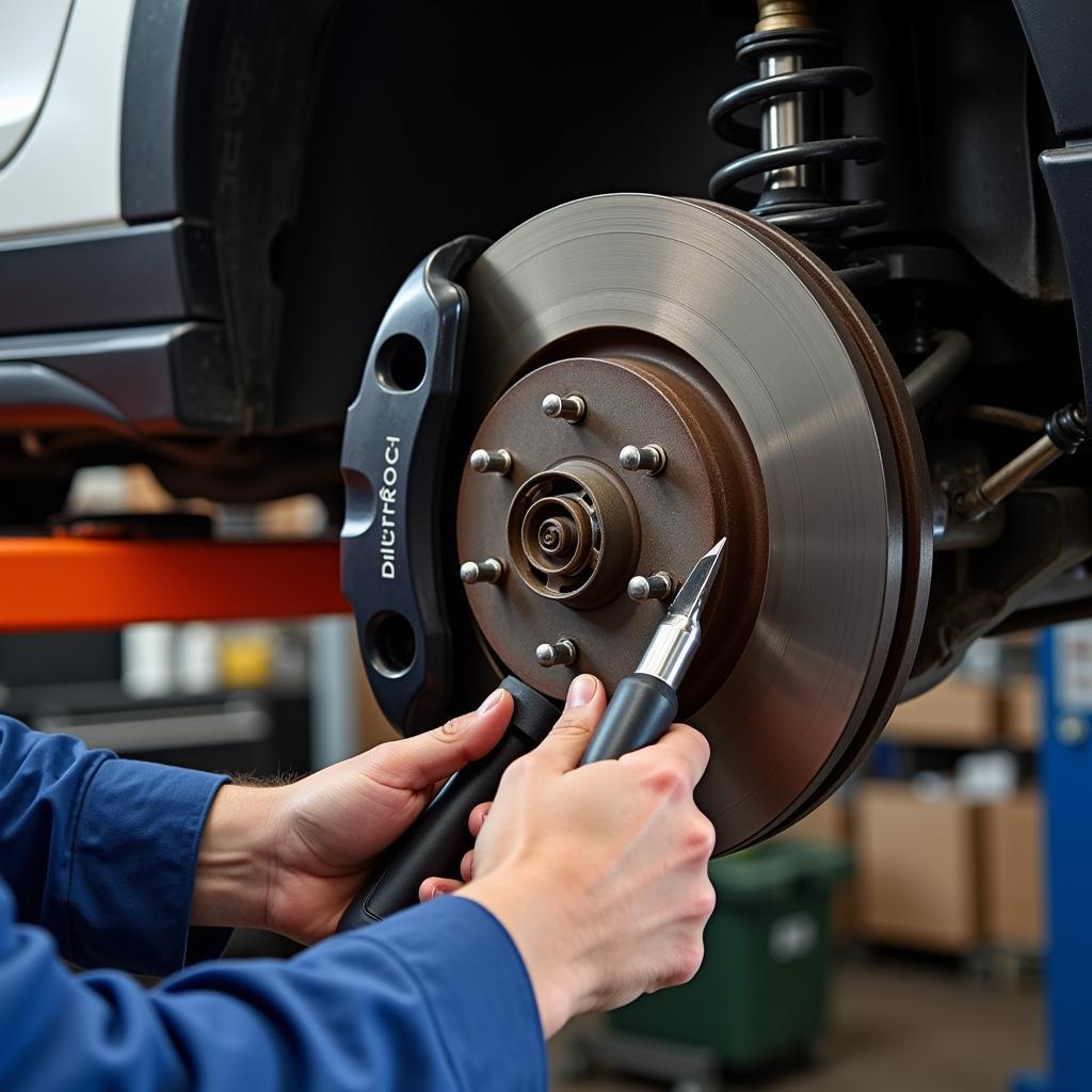 Brake and Suspension Check During a Car Service