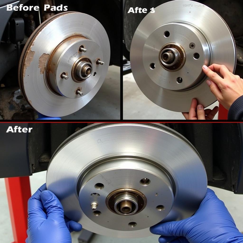 Replacing Brake Pads During Full Car Service