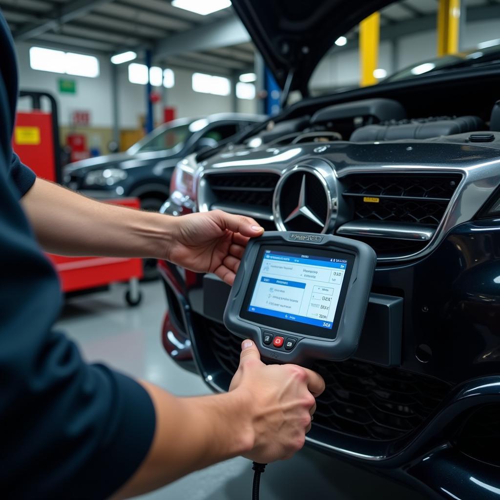 Modern Diagnostic Equipment in a Bramhall Car Service