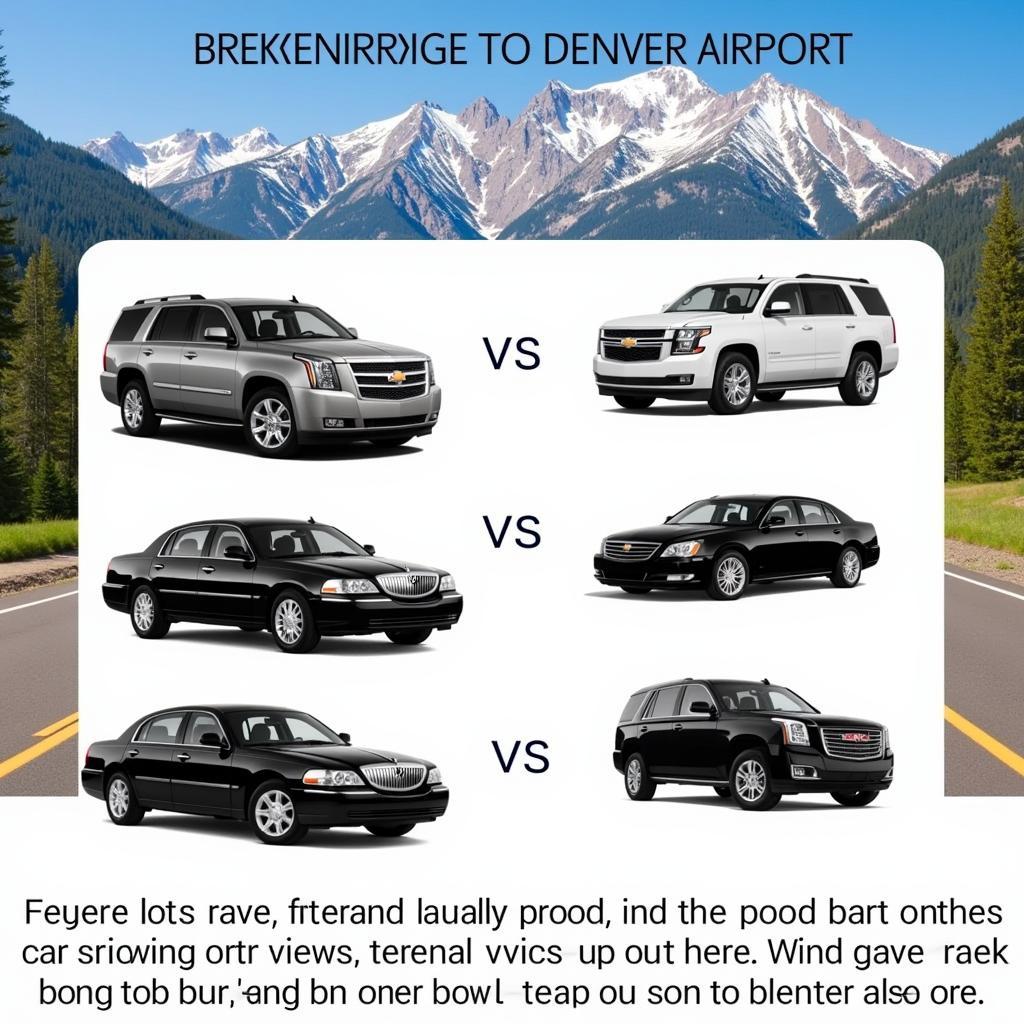 Car service options from Breckenridge to Denver Airport