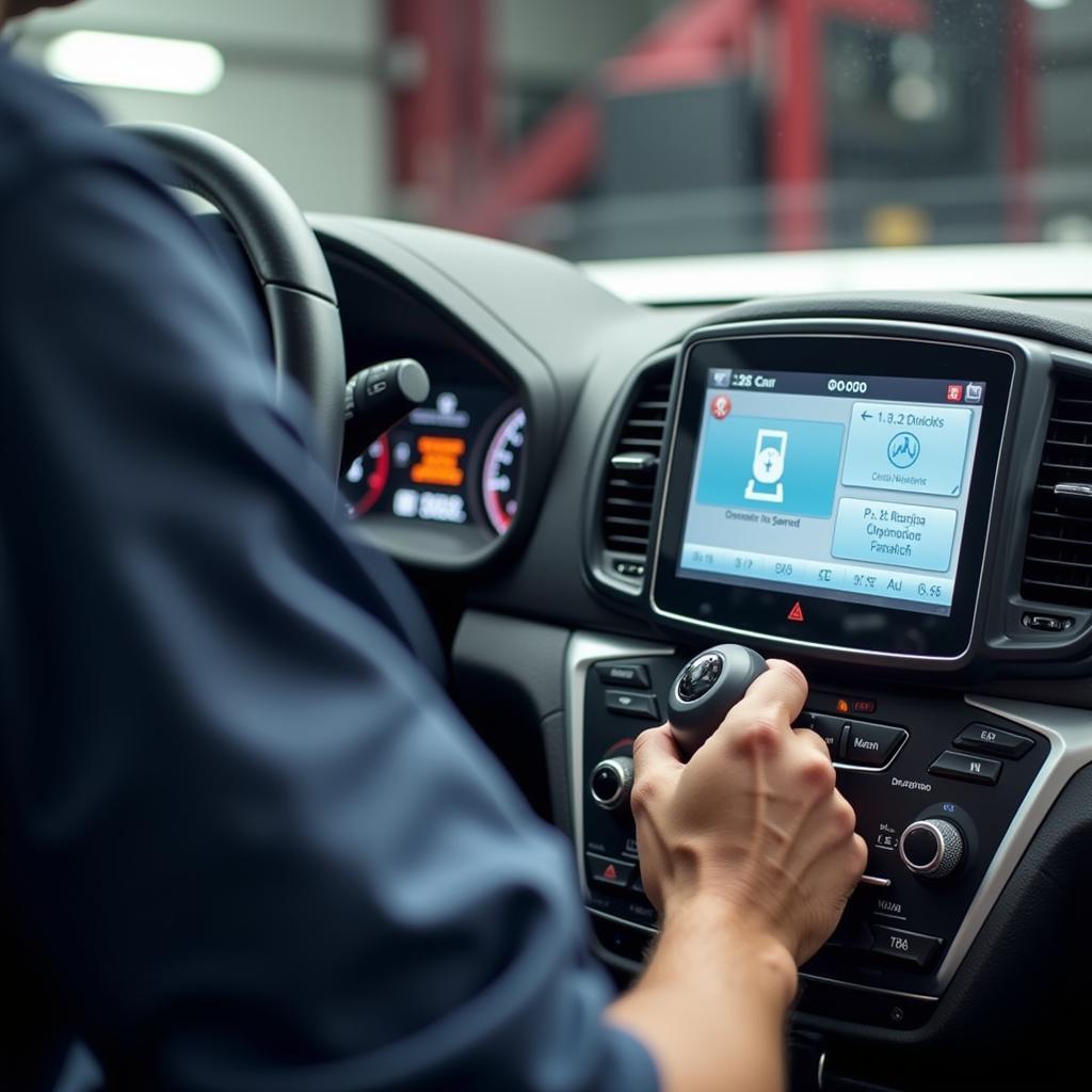 Modern diagnostic equipment in a Bridgwater car service center