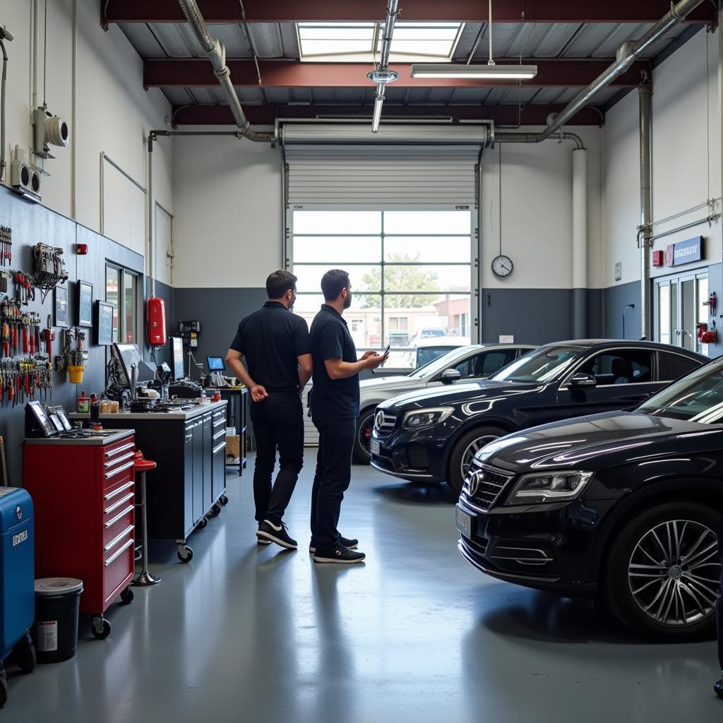 Modern Car AC Service Workshop in Brisbane