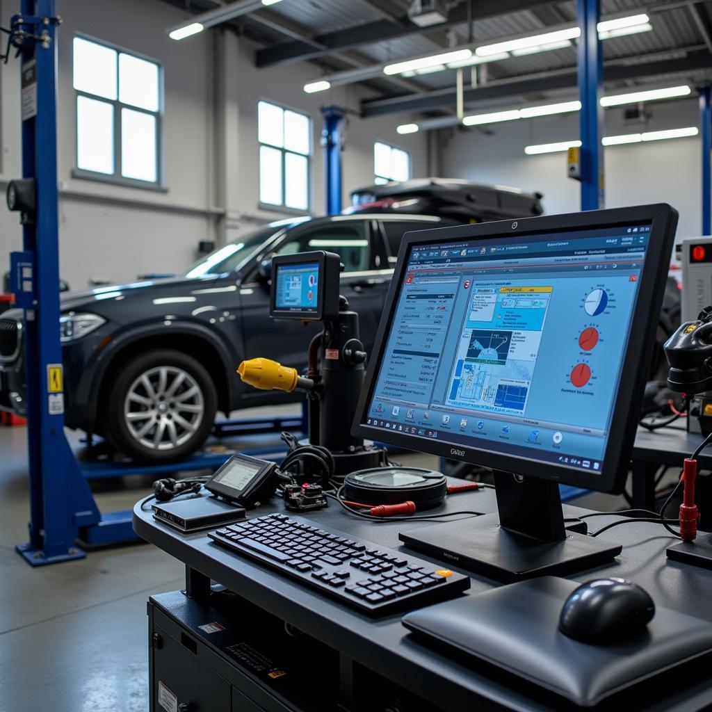 Modern Diagnostic Equipment in Bristol Car Service Garage