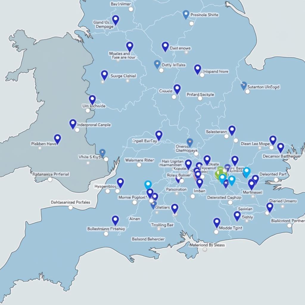 Car Service Locations Map in Buckinghamshire