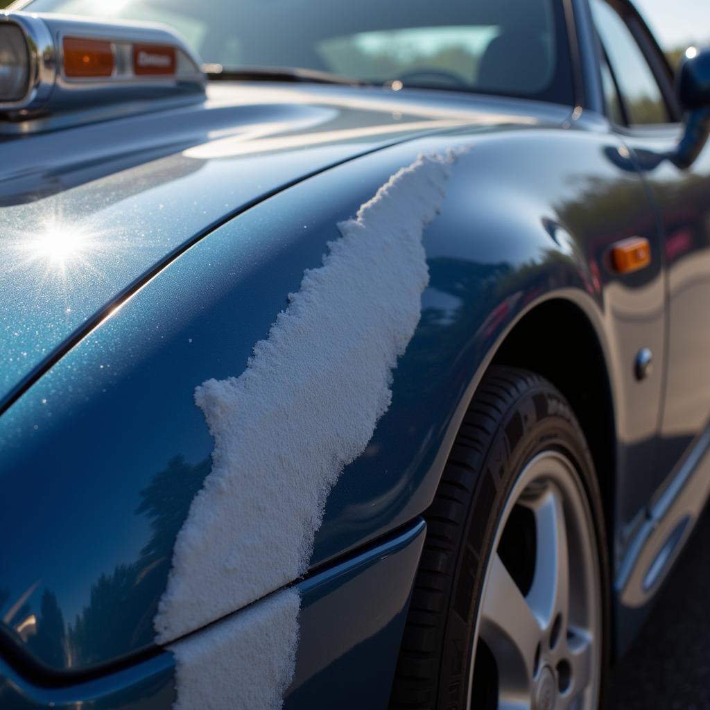 Buffed Car Shining in Sunlight