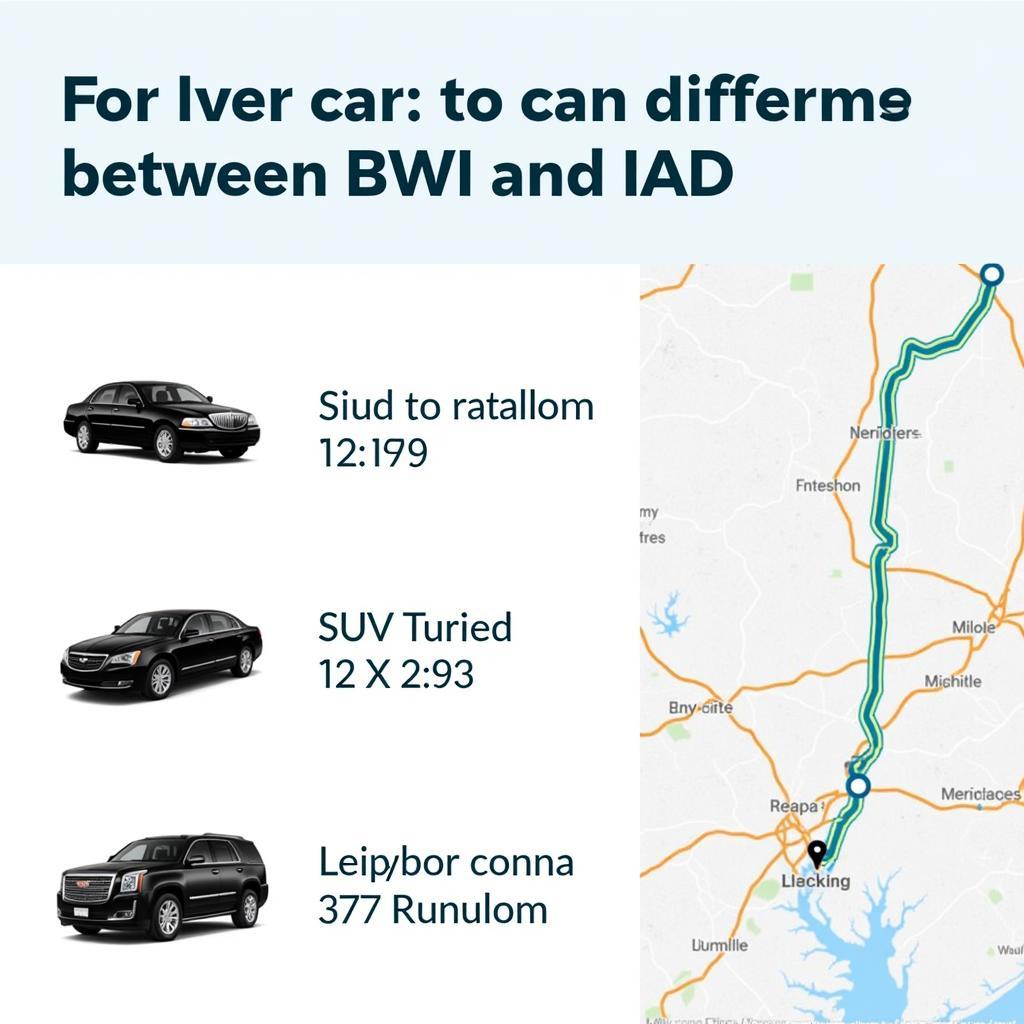 Car Service Options from BWI to IAD