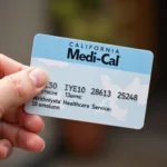 Person Holding a California Medi-Cal Card