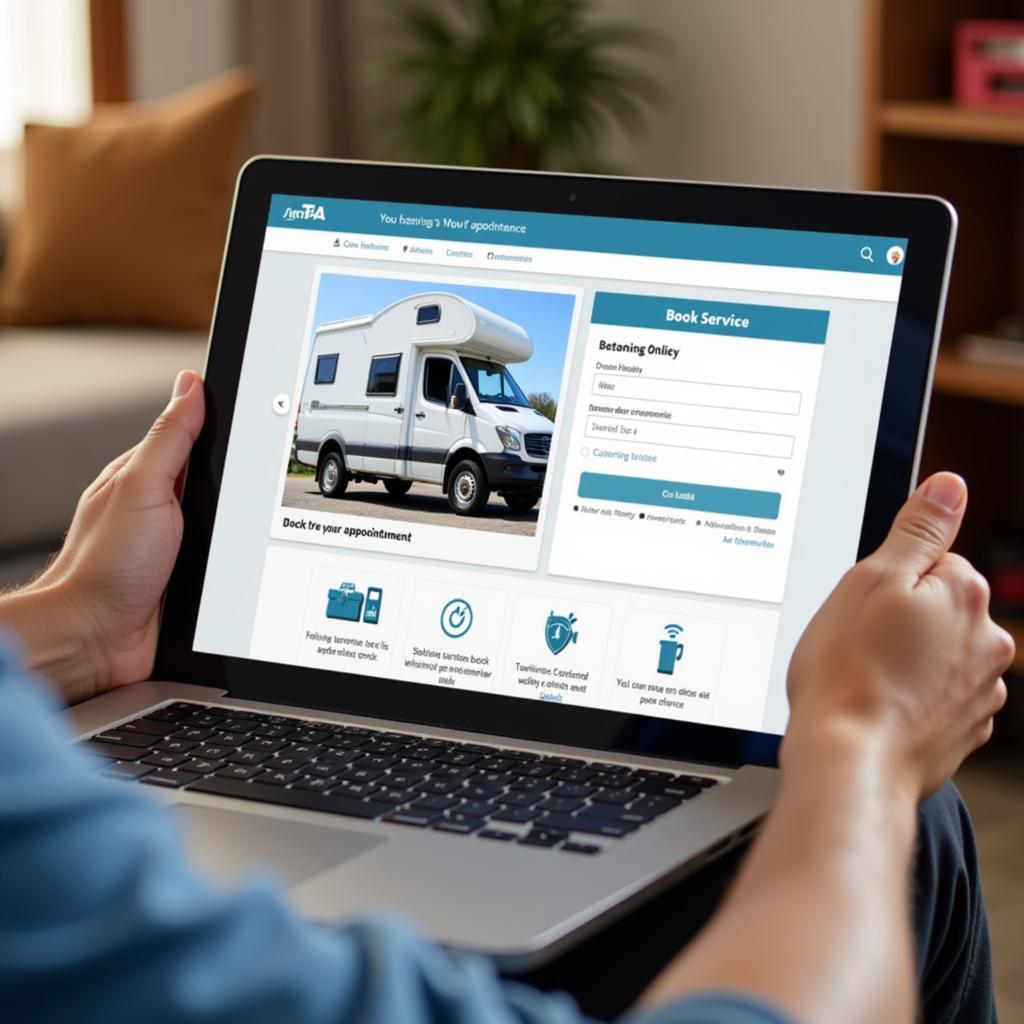 Booking a Camping Car Service Appointment Online