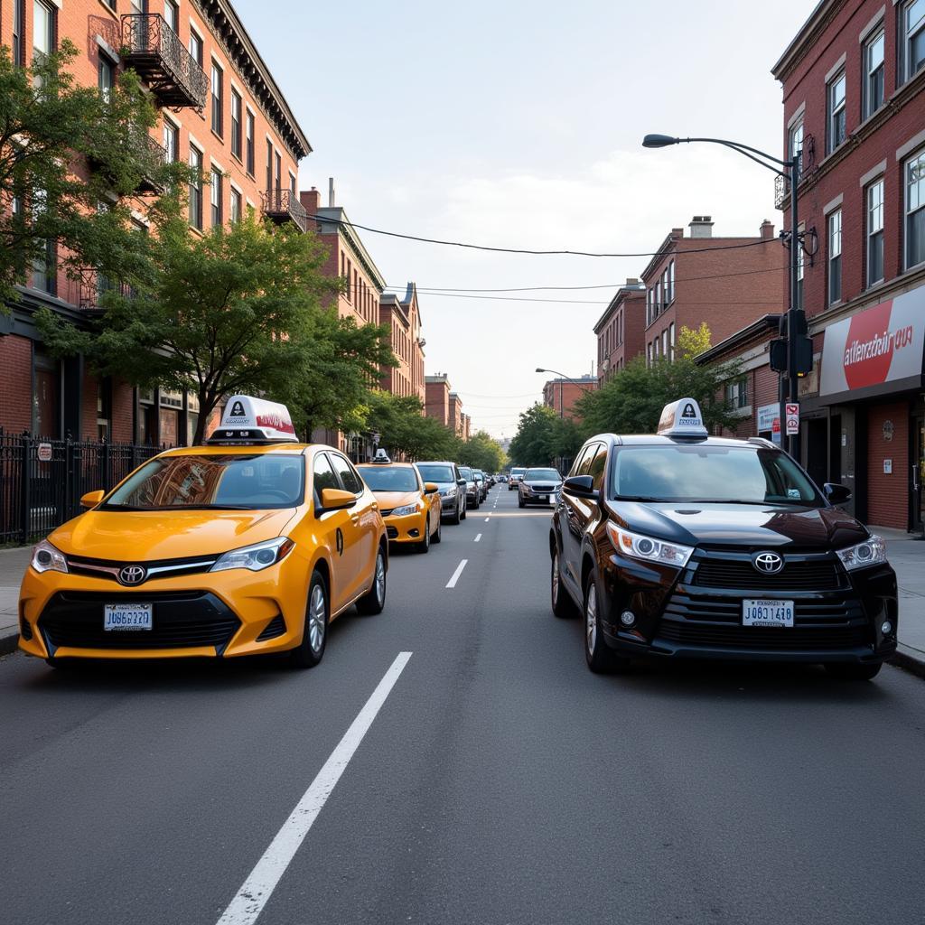 Canarsie Street with Car Service