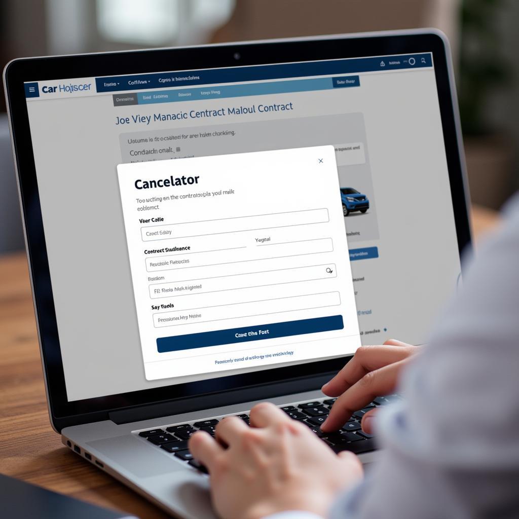 Canceling Car Service Contract Online