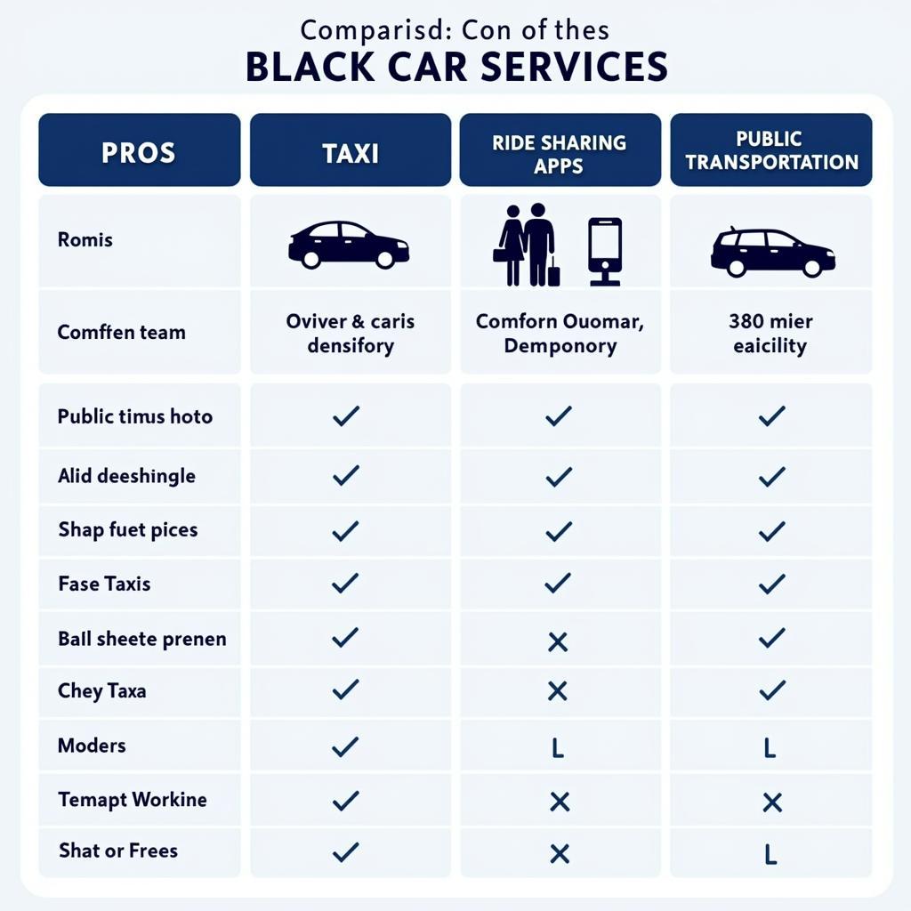 Cape Cod Black Car Service vs. Other Transportation Options