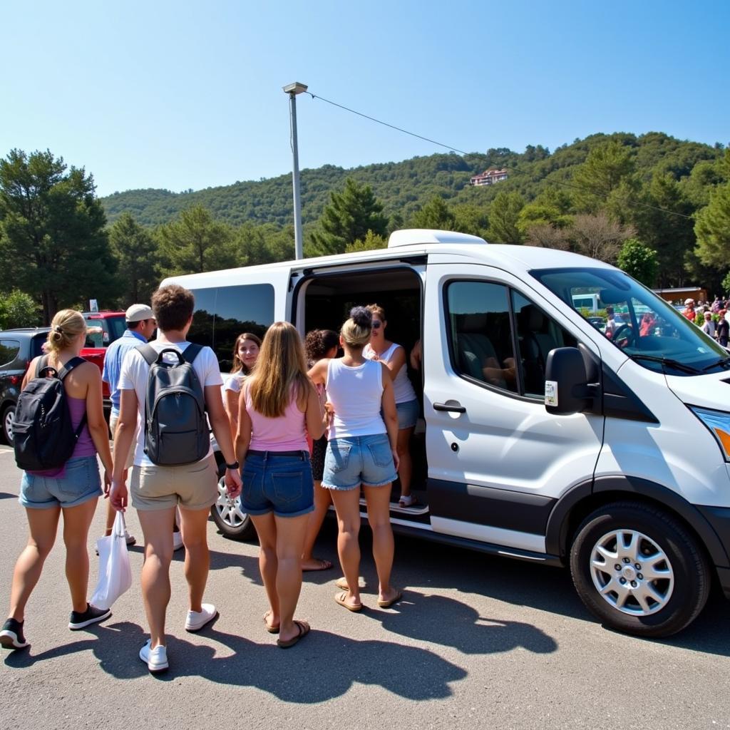 Capri Car Service Group Travel in Spacious Van