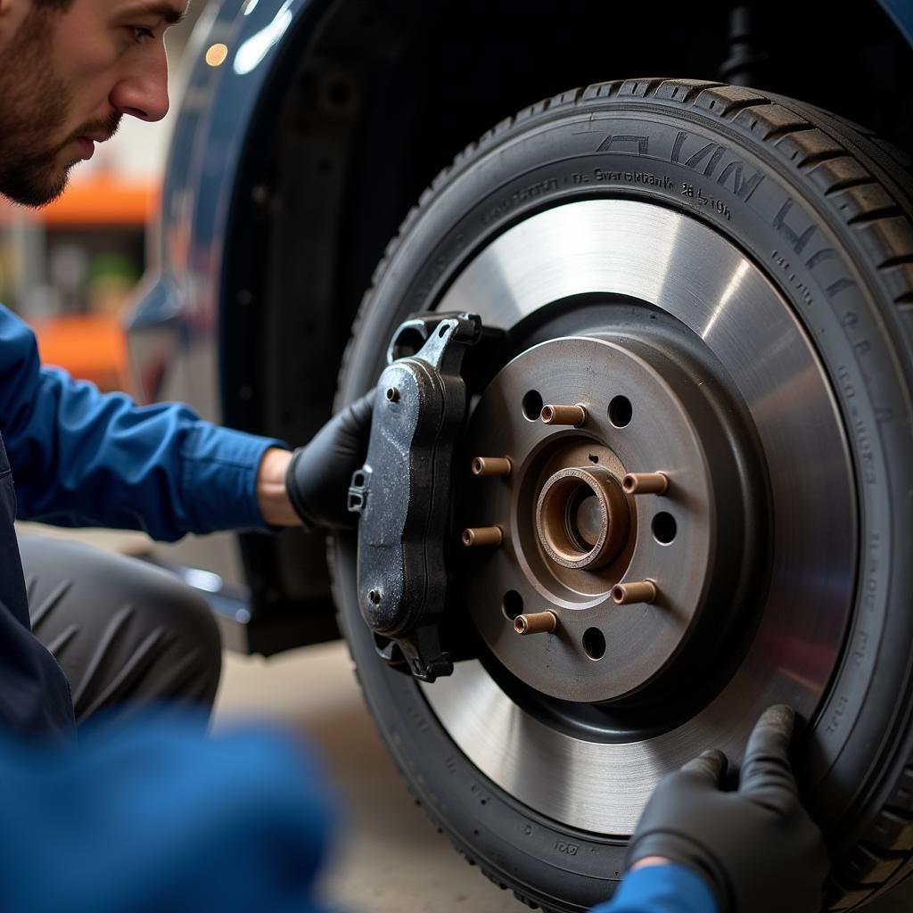 Car 3rd Service Brake Inspection