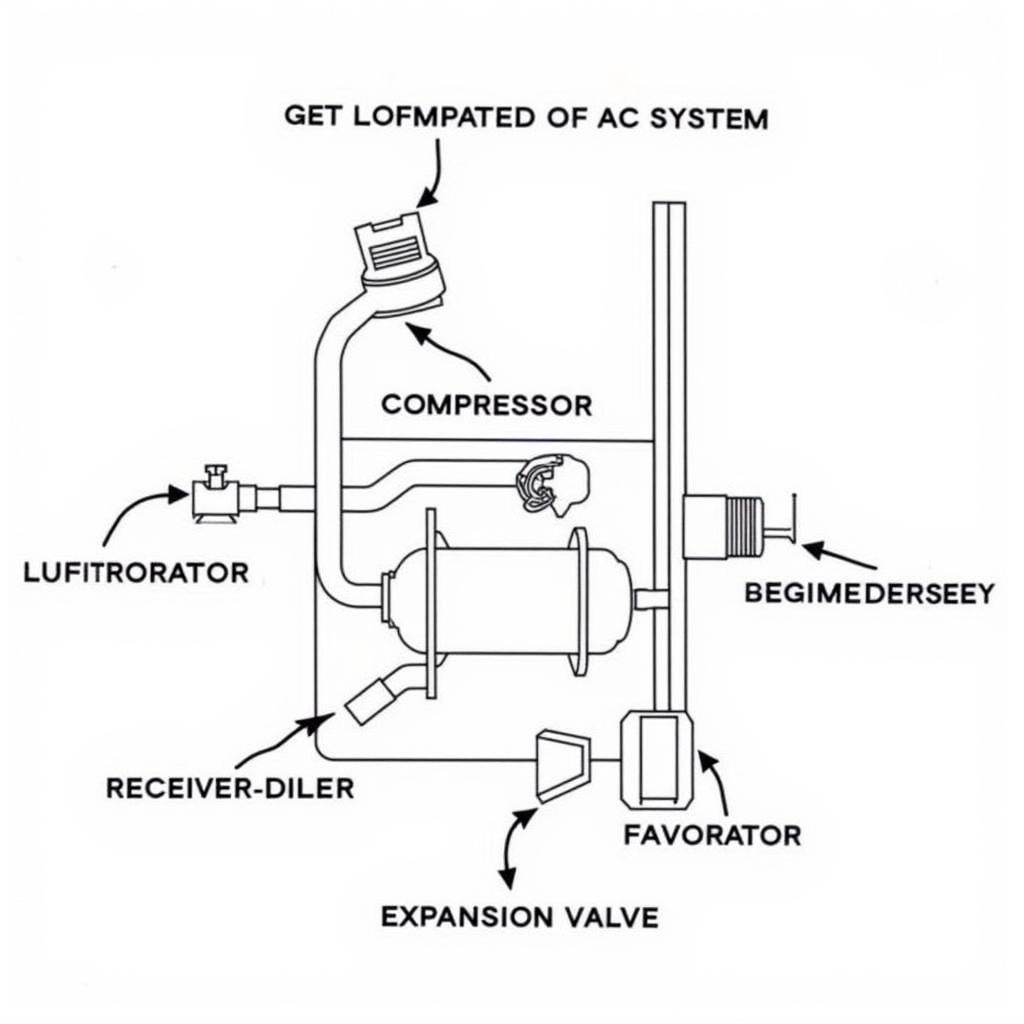 Car AC Components Diagram