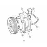 Car AC Compressor Diagram