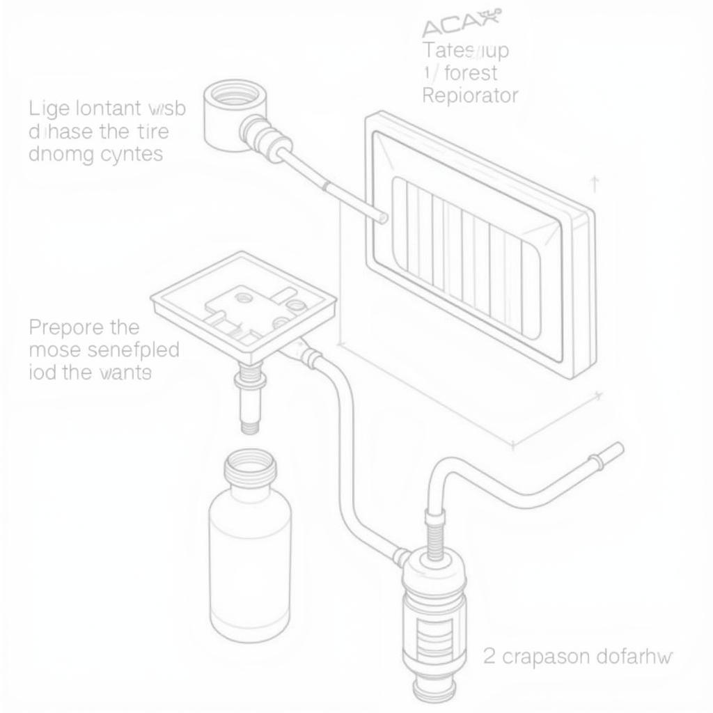 Car A/C Evaporator Diagram