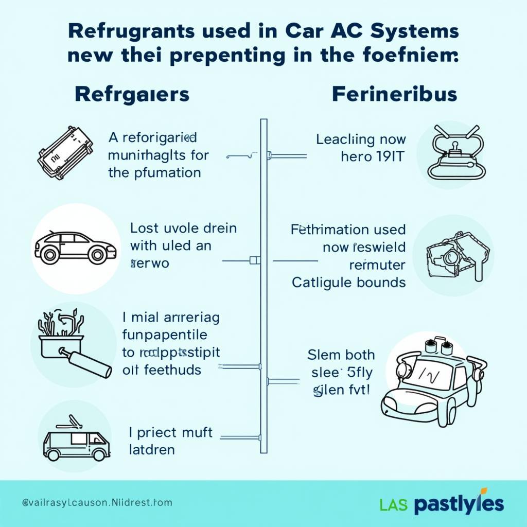 Different Car AC Refrigerant Types