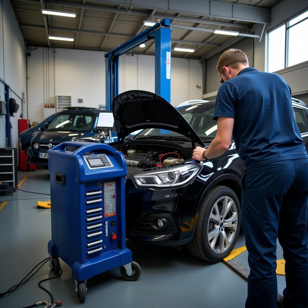 Car AC Service in a Bury St Edmunds Garage