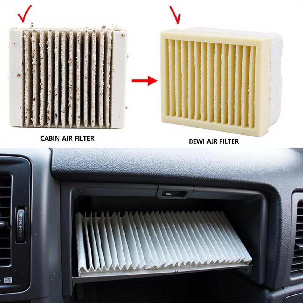 Car AC Service Cabin Air Filter Replacement