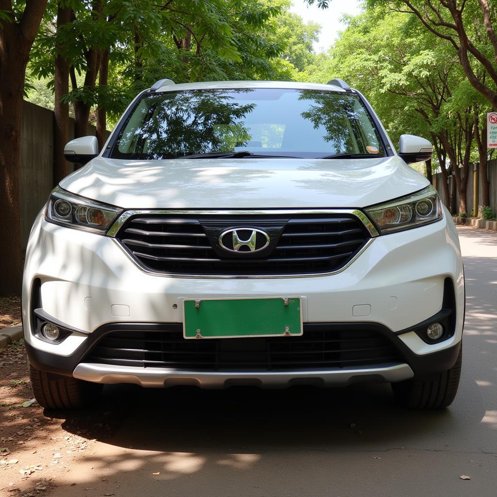 Car Parked in Shade to Protect AC in Hyderabad