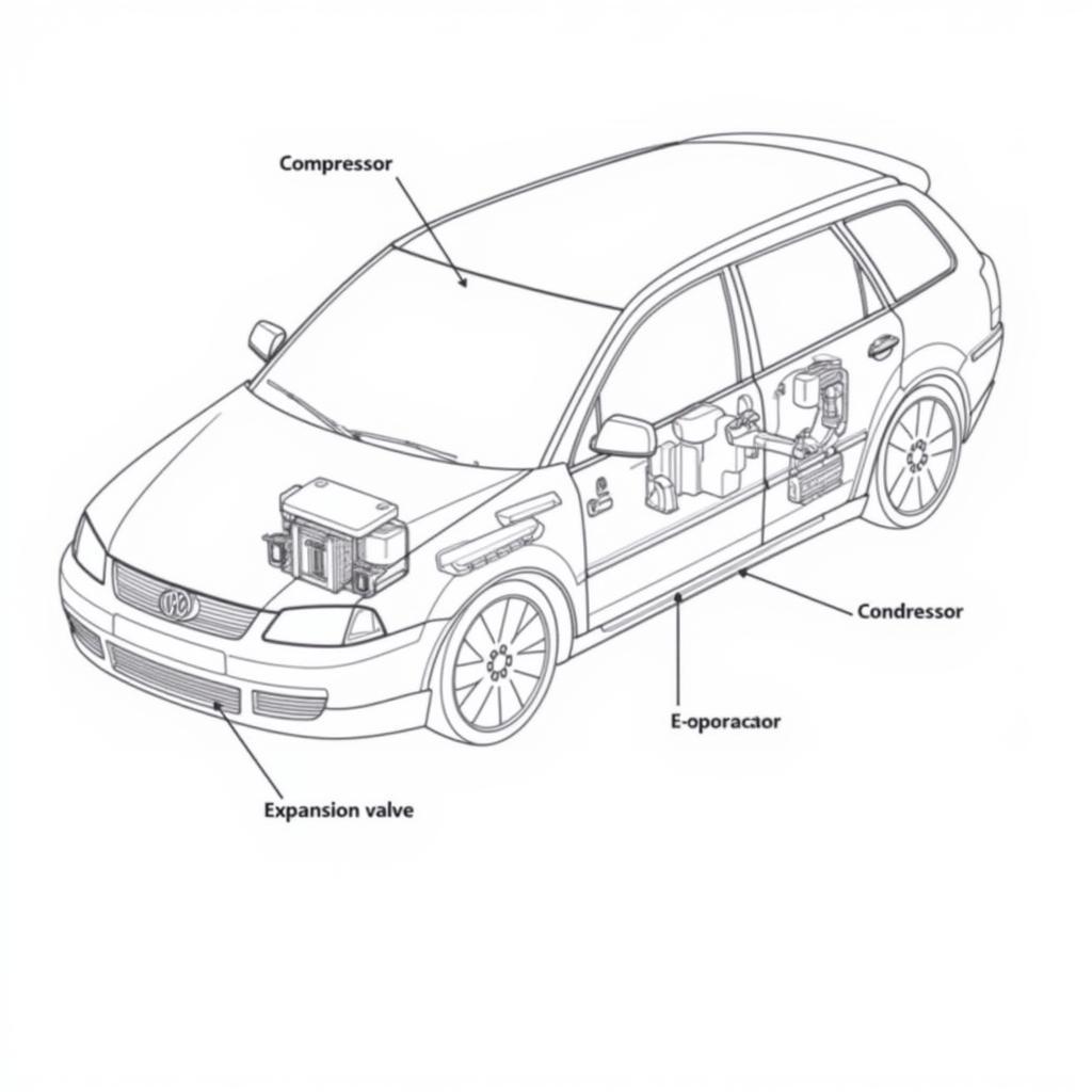 Car AC System Components