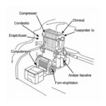 Car AC System Components Diagram