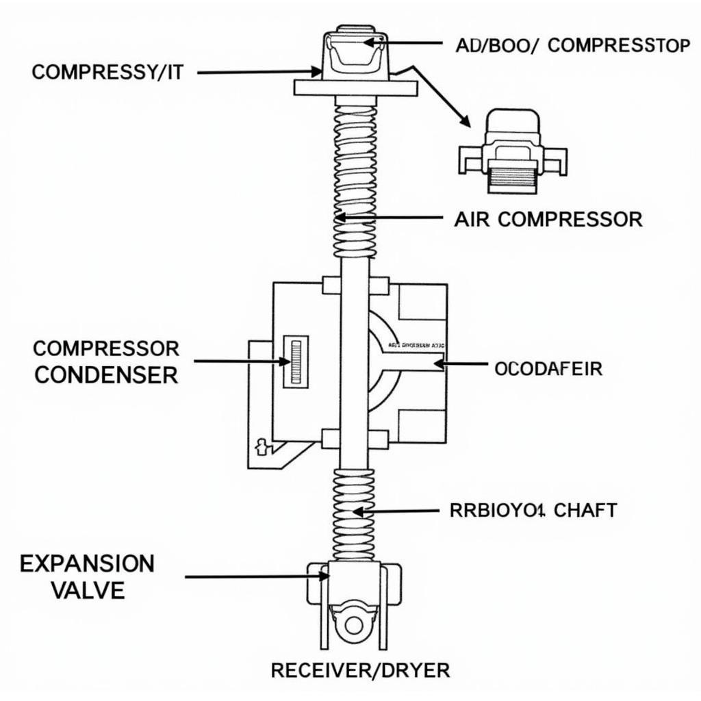 Car AC System Components Diagram