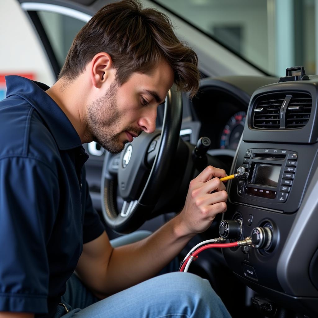 Car Aircon Maintenance Check in Tiverton Devon