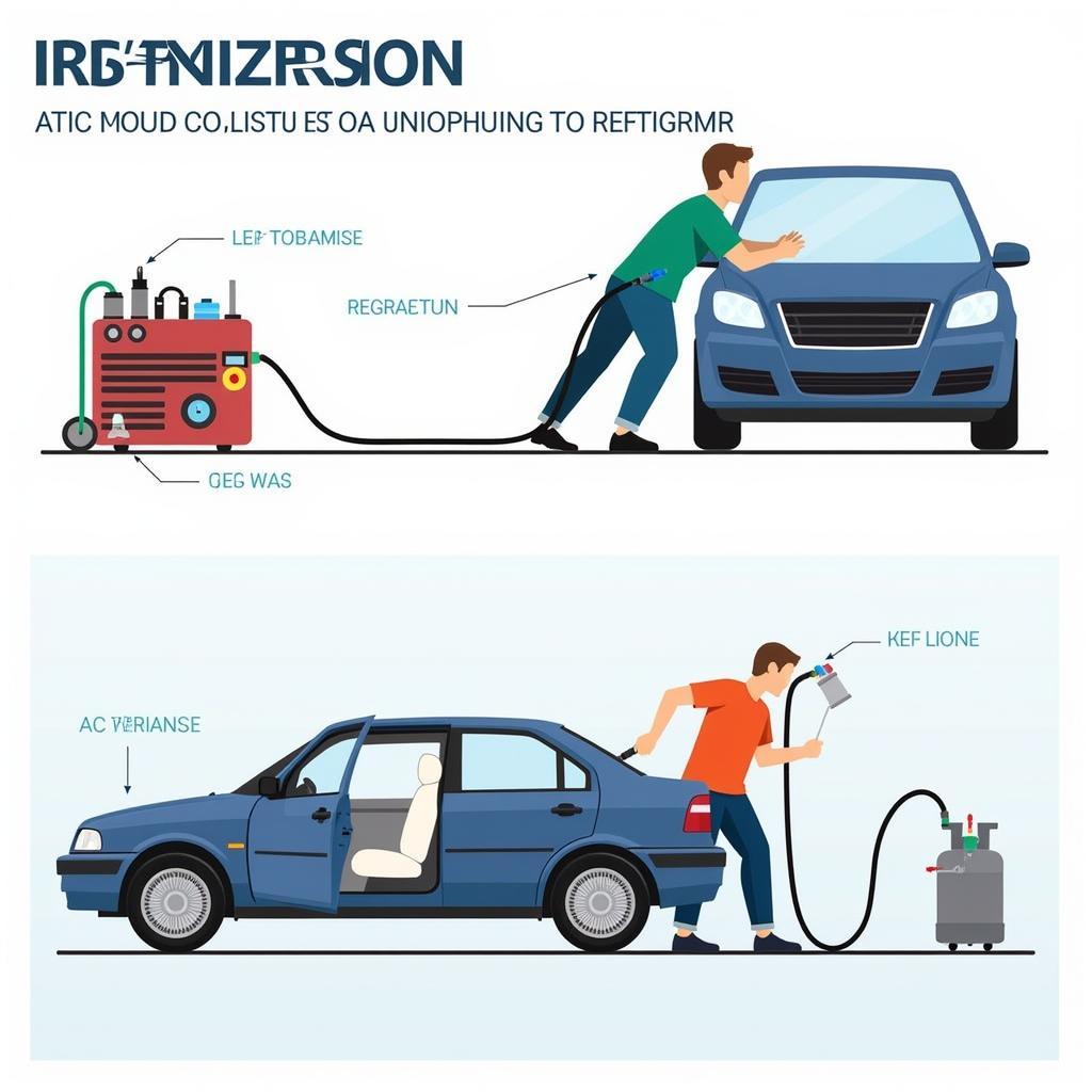 Car Aircon Regassing Process in Tiverton Devon