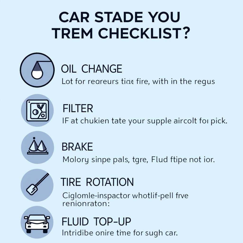 Car Annual Service Checklist