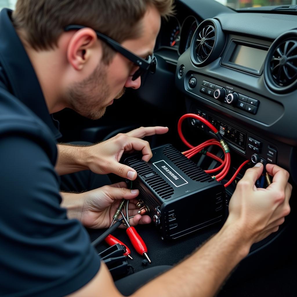 Professional Car Audio Installation Process