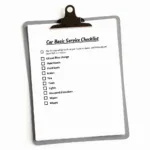 Car Basic Service Checklist