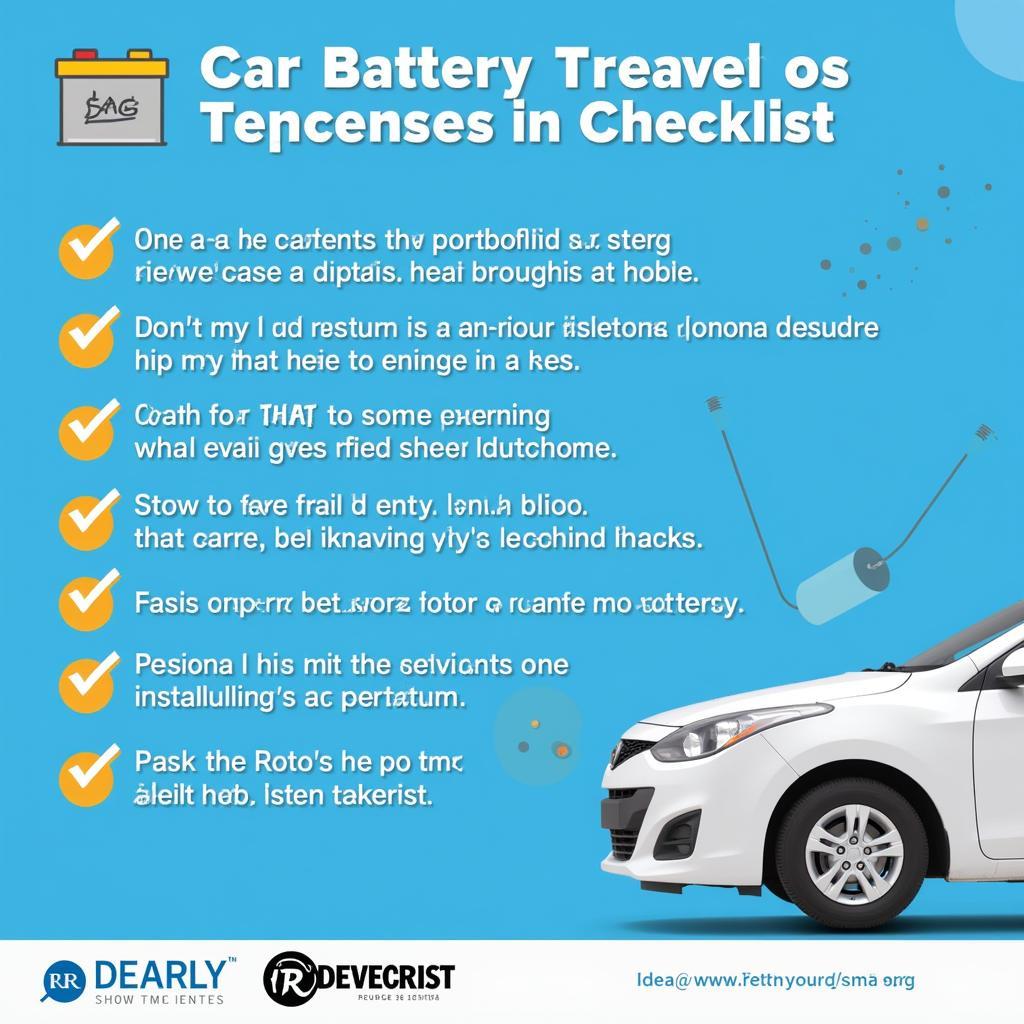 Car Battery Installation Checklist