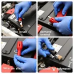 Car Battery Terminal Cleaning Process