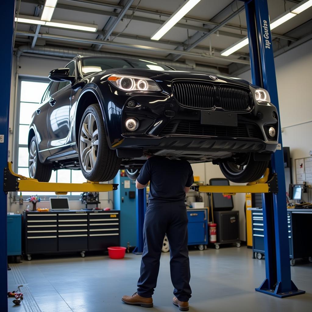 Car Being Serviced