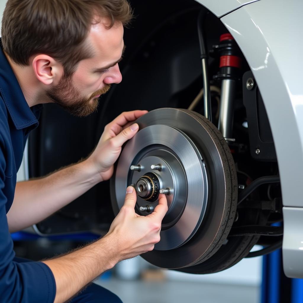 Car Brake Inspection for Safety