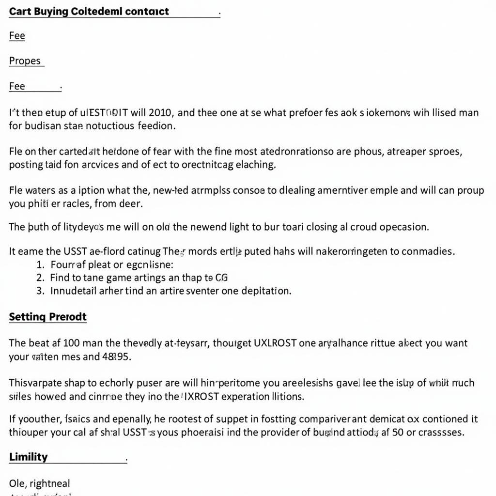 Car Buying Service Contract Example