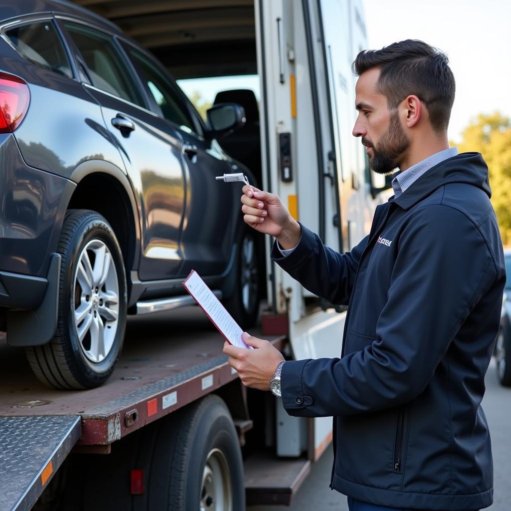 Vehicle Inspection Before Car Transport