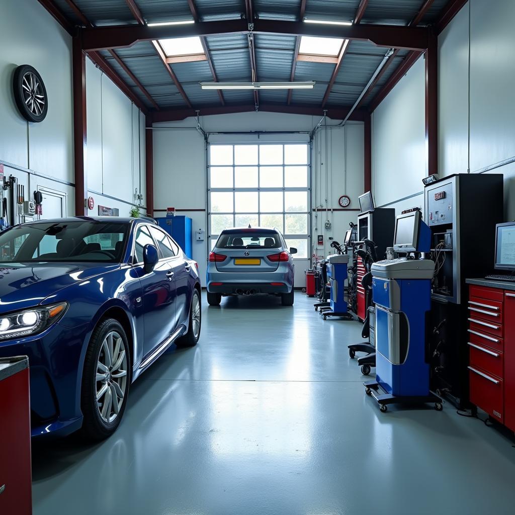 Modern Garage Equipment for Car and Commercial Vehicle Services in Oldham