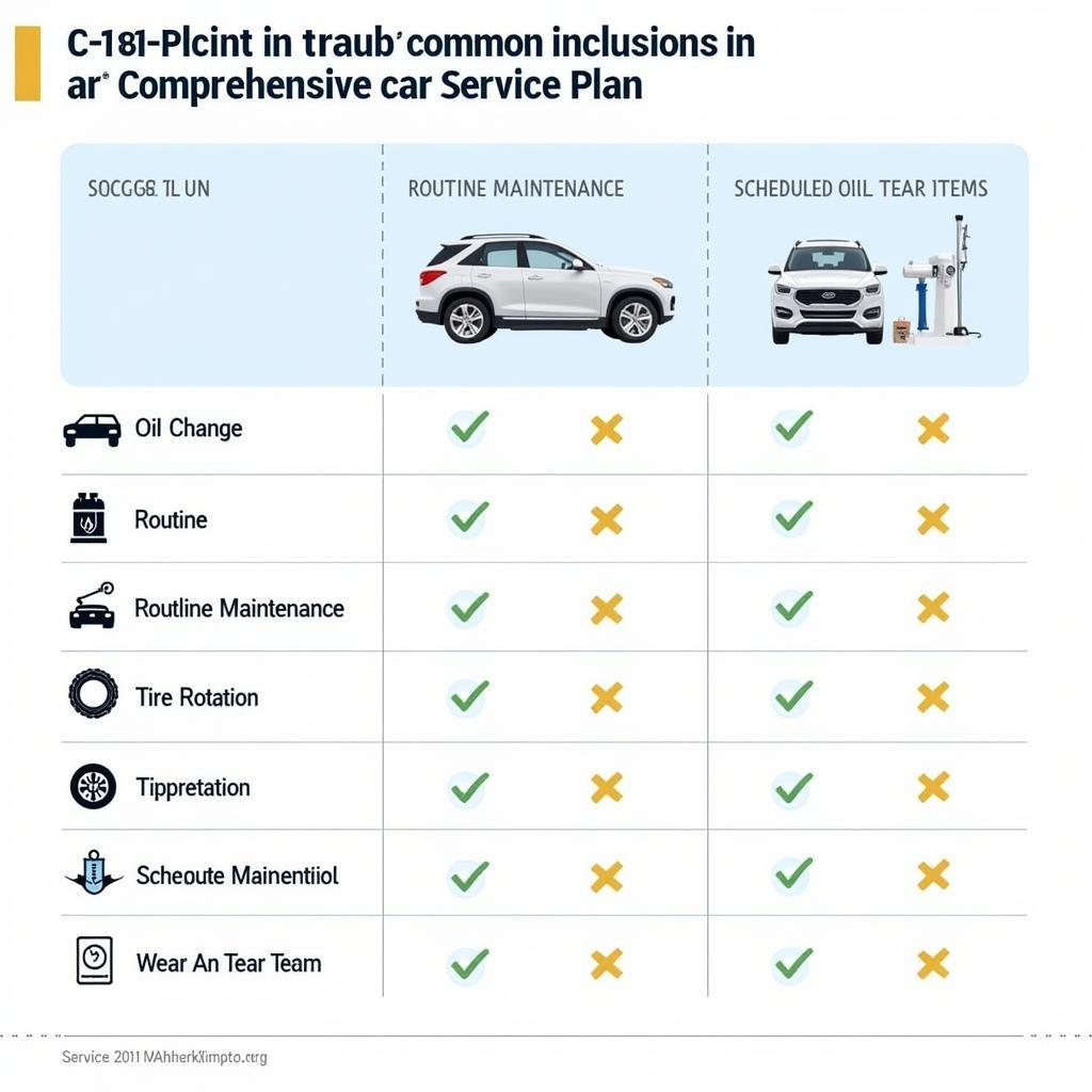 Inclusions in a Comprehensive Car Service Plan