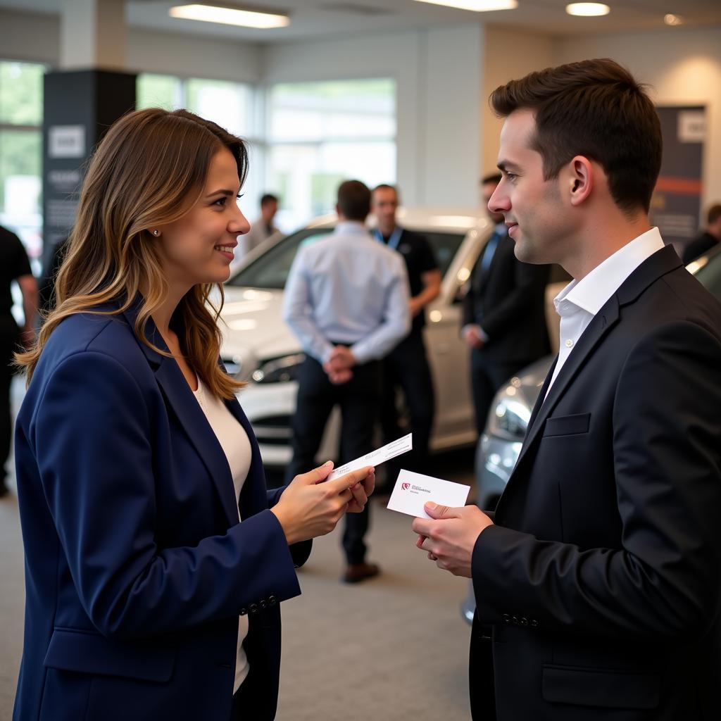 Car Concierge Networking at an Industry Event