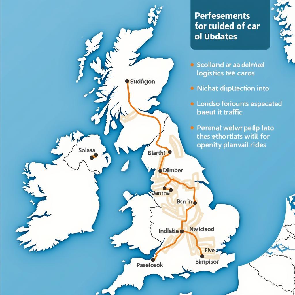 Planning a Car Delivery Route in Scotland