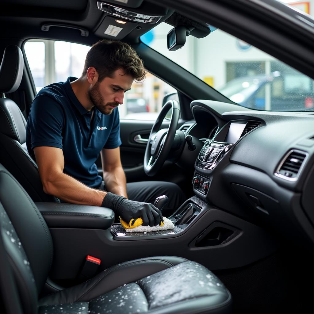 Interior car cleaning in Brighouse