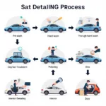 Car Detailing Process Stages