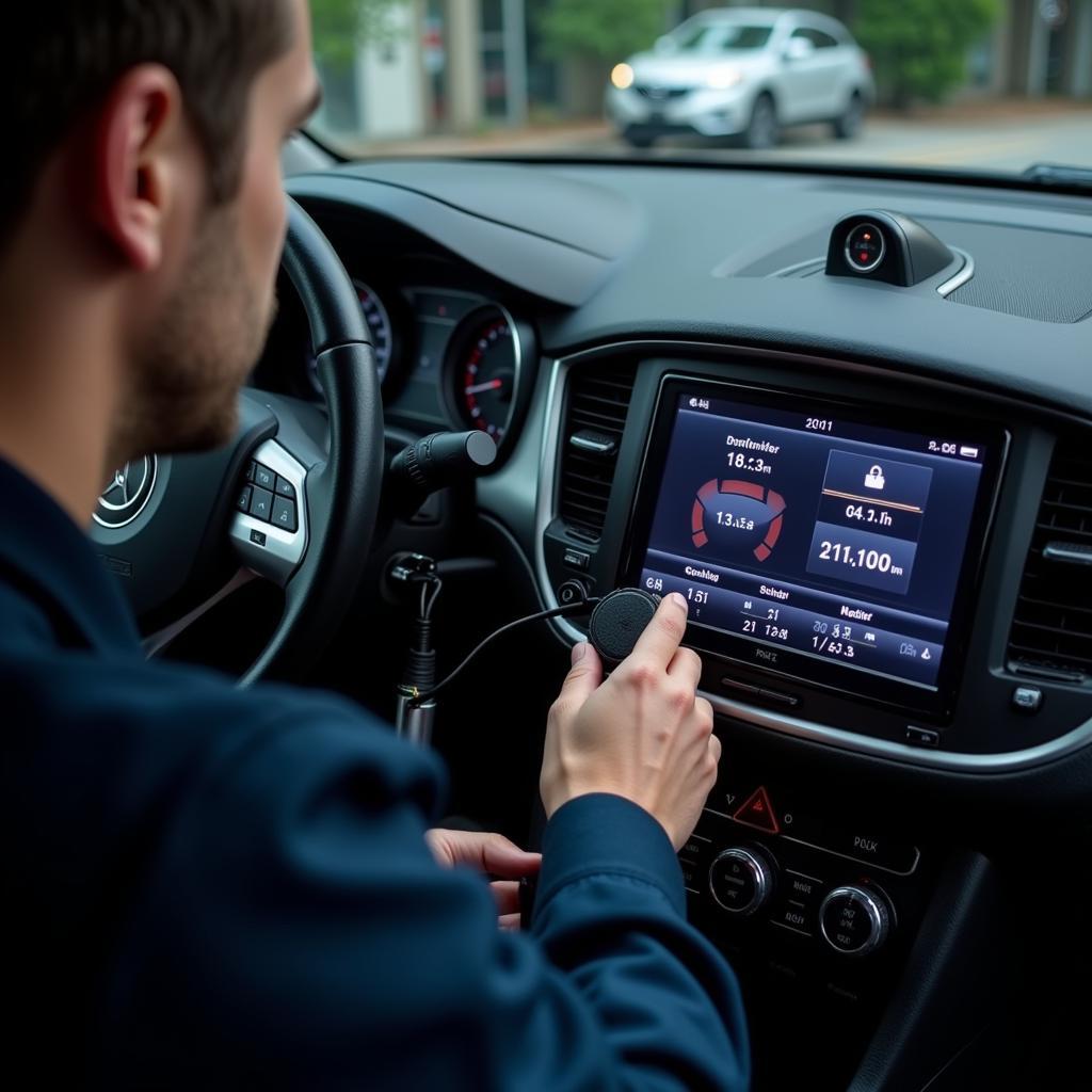 Car diagnostics in Hanover, NH using advanced computer systems.